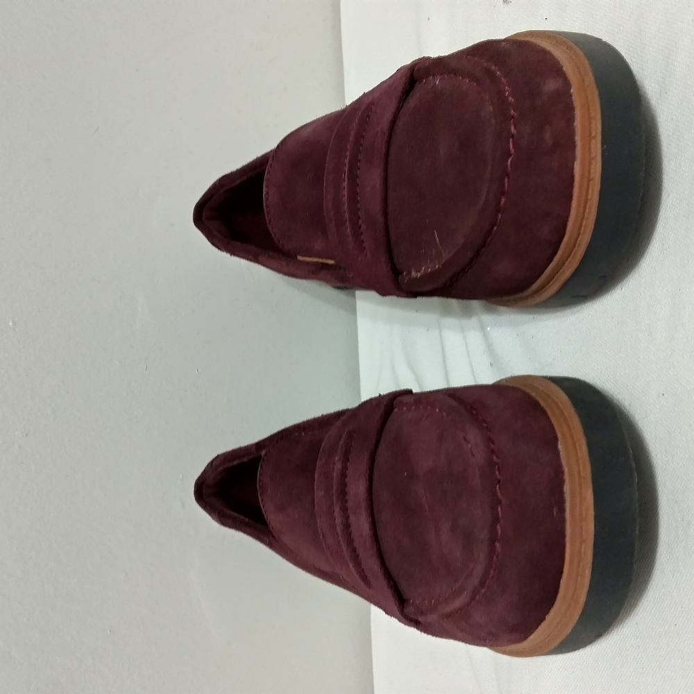 Men's Burgundy Suede Loafers